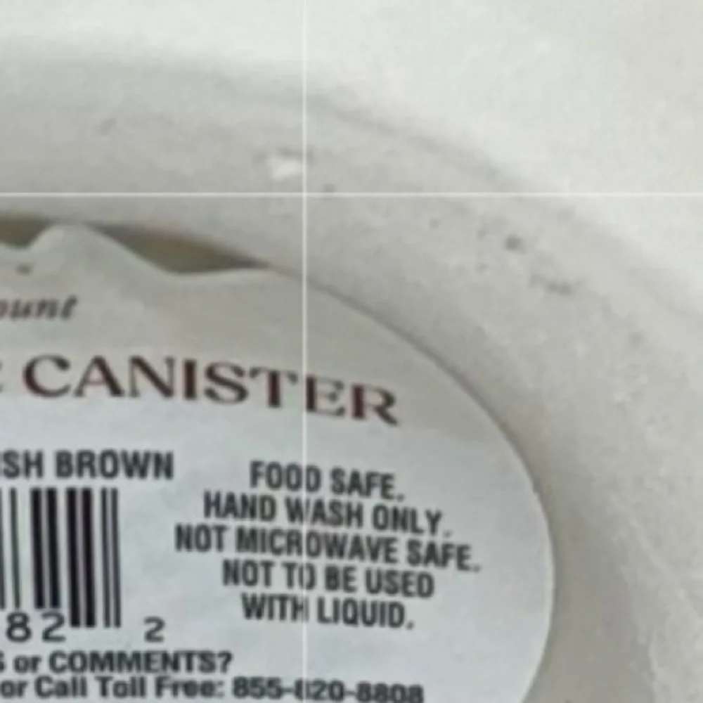 Ceramic Mushroom Canister Reddish Brown & Off White Food Safe New Nwt